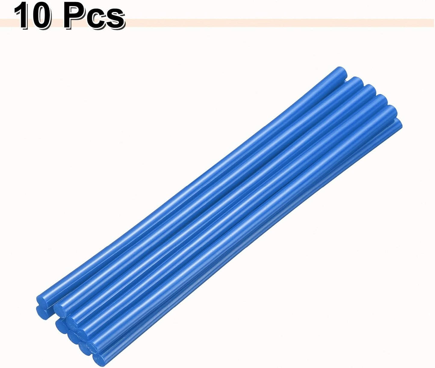 HARFINGTON 10pcs Hot Glue Sticks 0.28" Dia x 7.87" Long EVA Mini Hot Melt Adhesive Glue Stick for Hot Melt Gun Wood Plastic Glass Flowers Fabrics Foam, Blue