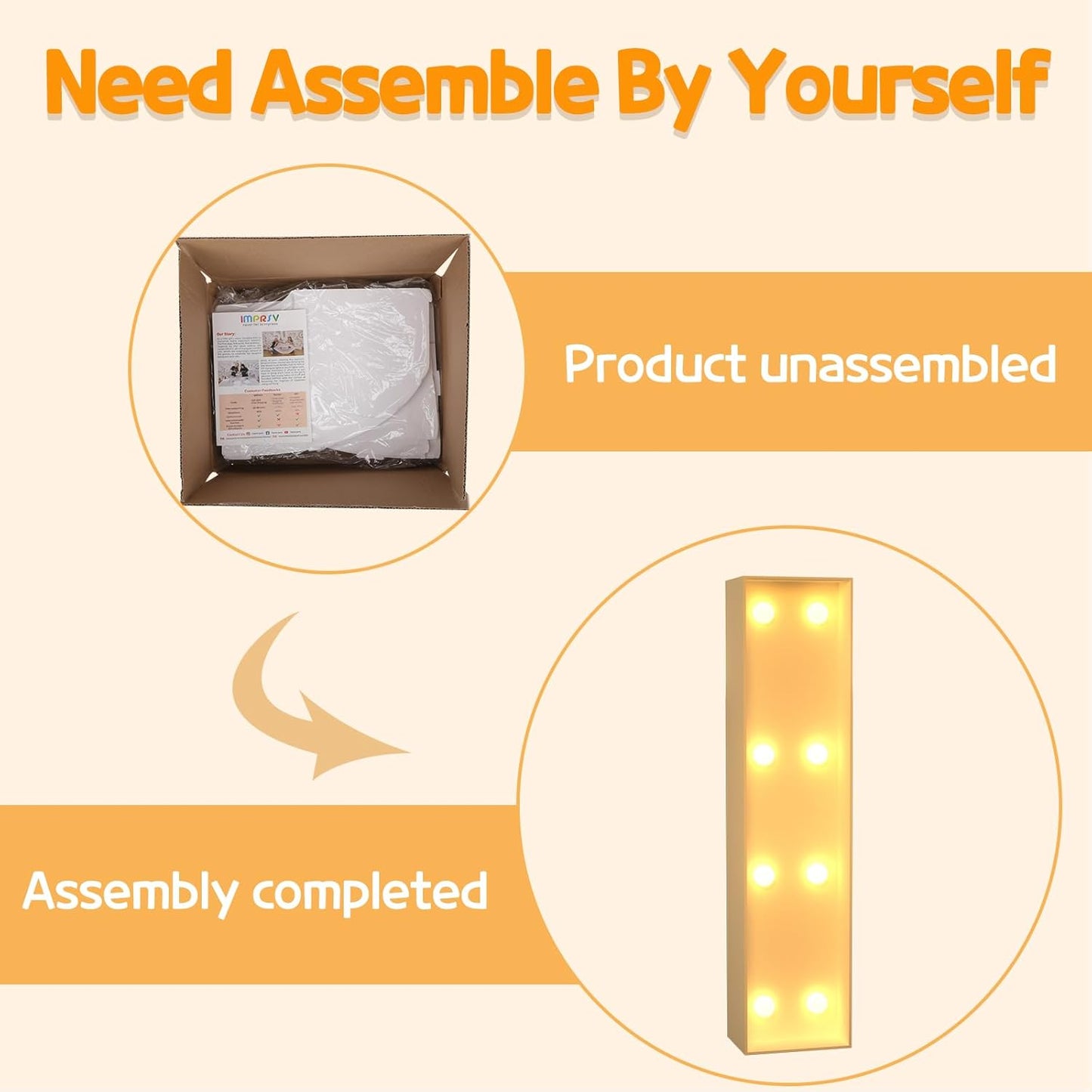 Marquee Letters 3 Feet Tall Large Light Up Letters I Happy Birthday Shower Decorations Marry Me Engagement Party Decor Yellow Light Birthday Decorations Balloon Arch Kit Foam Sign I