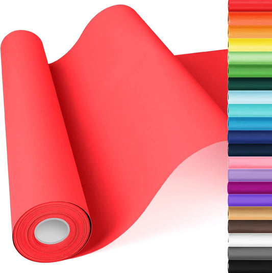 Red Wrapping Paper, 15"x900" (75FT) Solid Color Art Craft Kraft Decorative Paper Roll for Christmas Mother's Day Valentines Anniversary Wedding Birthday, Bouquet Flower Gift Wrap for Women Girls
