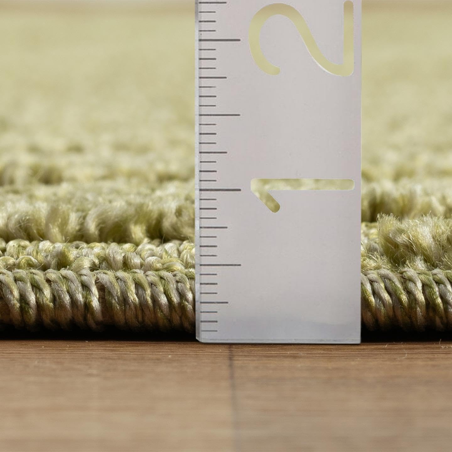 LUXE WEAVERS Modern Geometric Wave Green 2x8 Hallway Runner Rug, Contemporary Stain Resistant Carpet