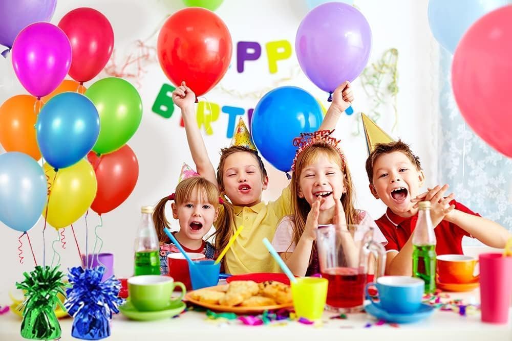 Metallic Balloon Weights, Pink Iridesecent Birthday Party Favors, Novelty and Gag Gifts, 5.5" Inches, 6-Pack