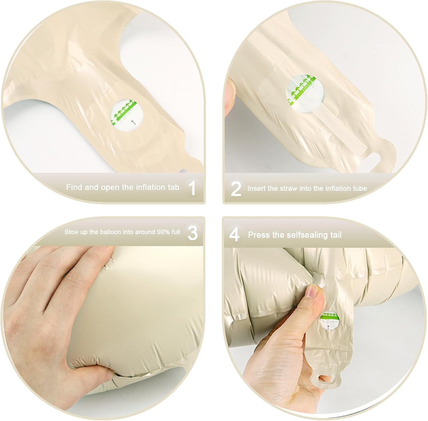 Cream White 40 Inch 10 100 Number Balloons, 10 100 Decorations for 10 100 Birthday, Foil Giant Birthday Graduations Anniversary Party Balloons