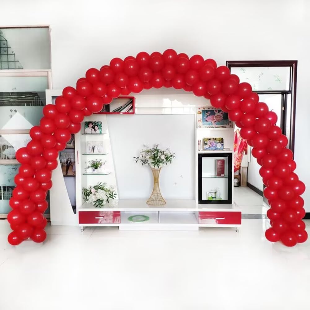 400 Pcs Red Balloons 10 Inch Latex Matte Balloon for Birthday Wedding Bridal Valentine's Day Baby Shower Bulk Balloons Party Decorations