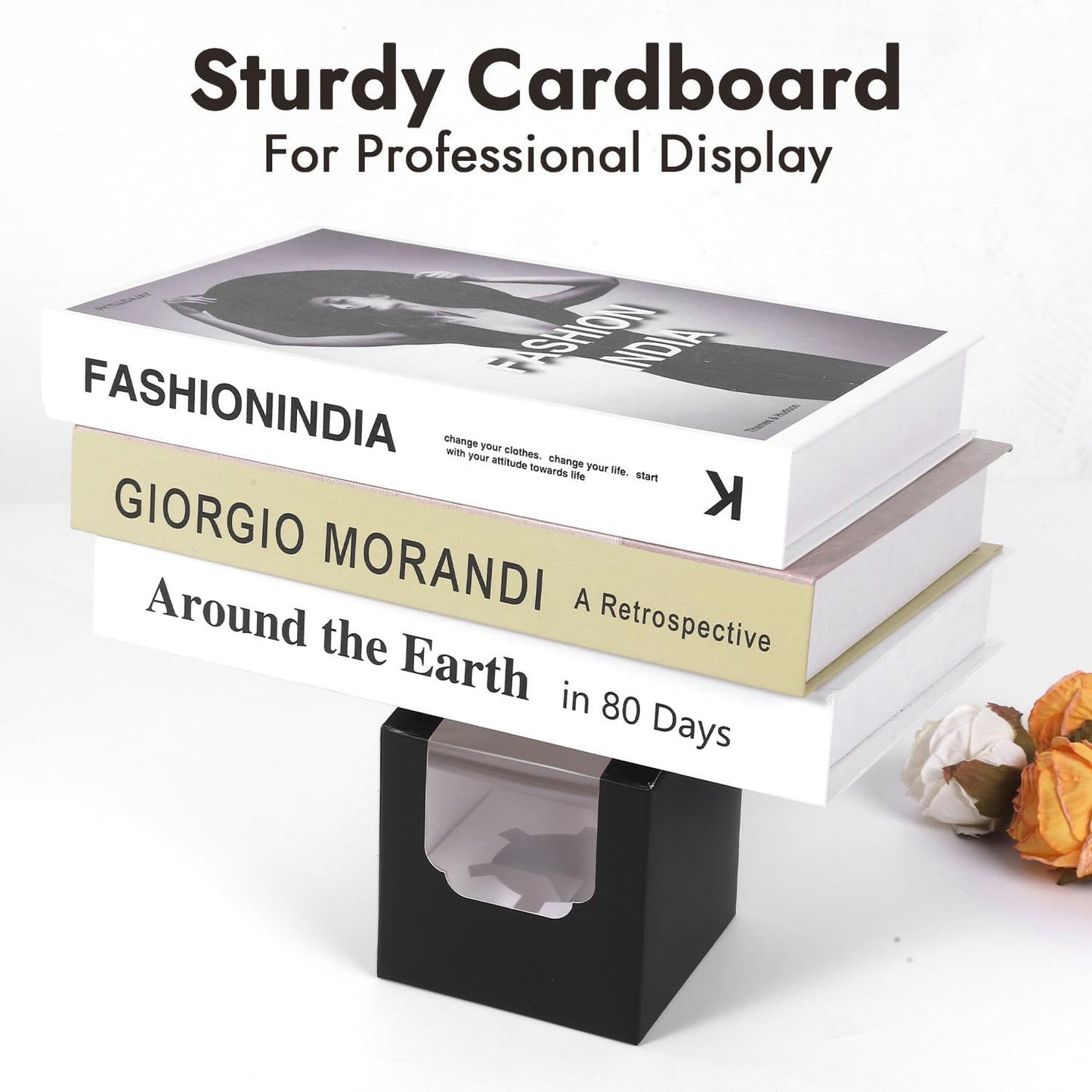 JCD 70 packs Black Cupcake Boxes Individual Cupcake Container 3.5" x 3.5" x 3.5" Auto-Pop up Single cake Box (70 Boxes+70 Inserts) (Black/70Pcs)