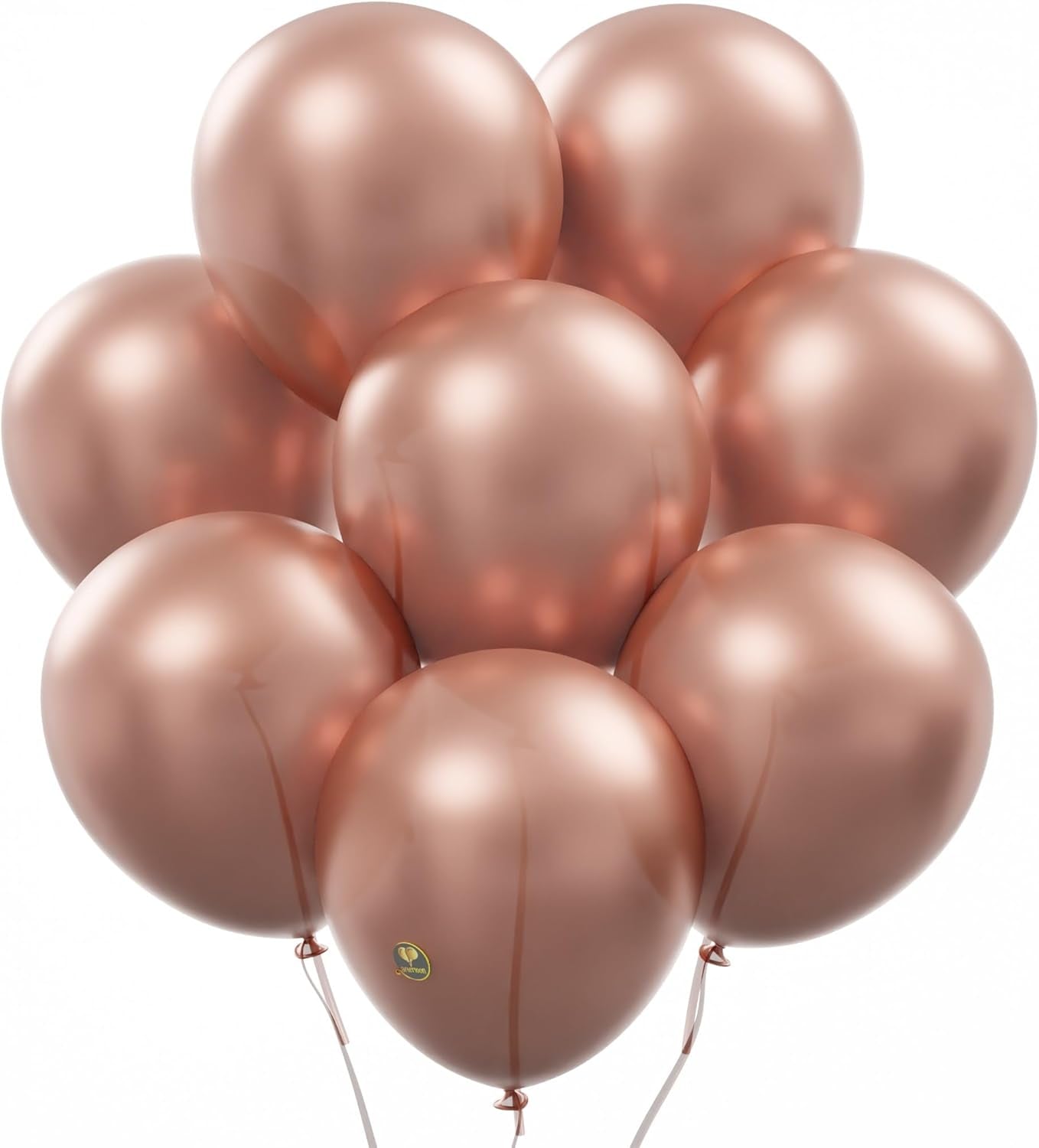 AFTERLOON® Biodegradable Balloons 24 pcs Rose Gold 10 Inch, Pearlescent Thickened Extra Strong Natural Latex Helium Float, Multicolor Colorful Bulk Color ballon Globos Para Decoration De Fiestas Kids