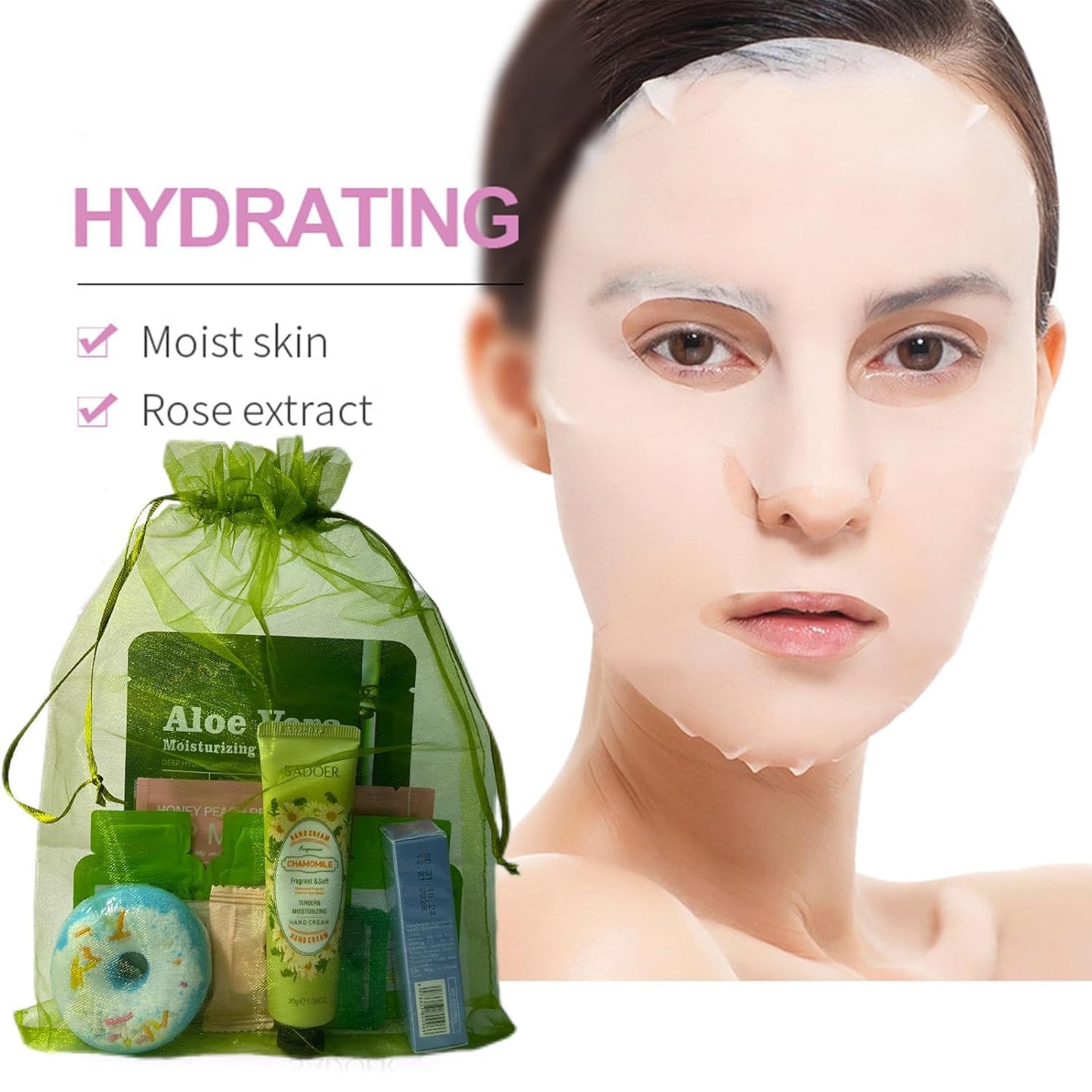 140 Pcs Spa Party Supplies Slumber Party Organza Bags Spa Party Favors Spa Sleepover Kit Birthday For Most Skin Type At Home Spa Kit