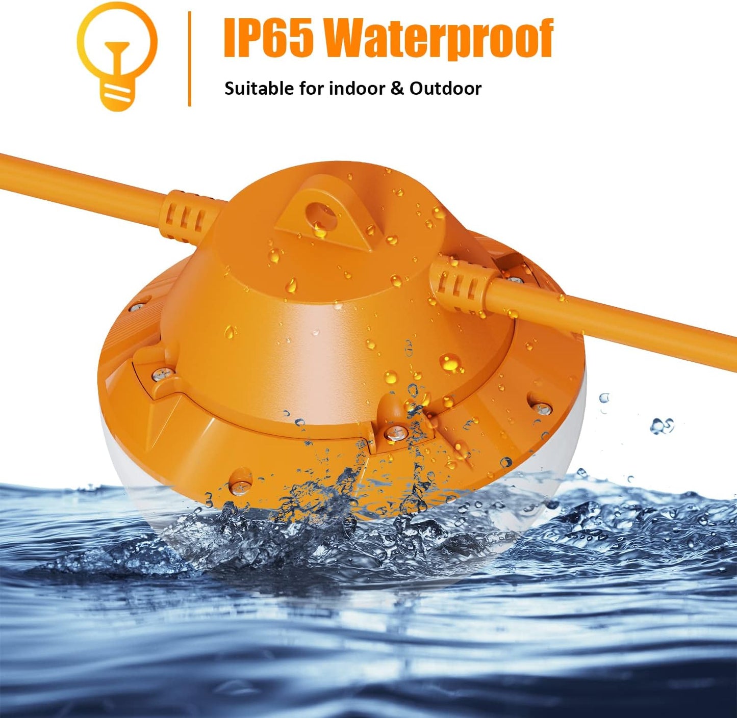 120FT Construction String Lights 180W String Work Light for Construction Jobsites, 18000Lumen Temporary Construction Work Lighting for Wide Application