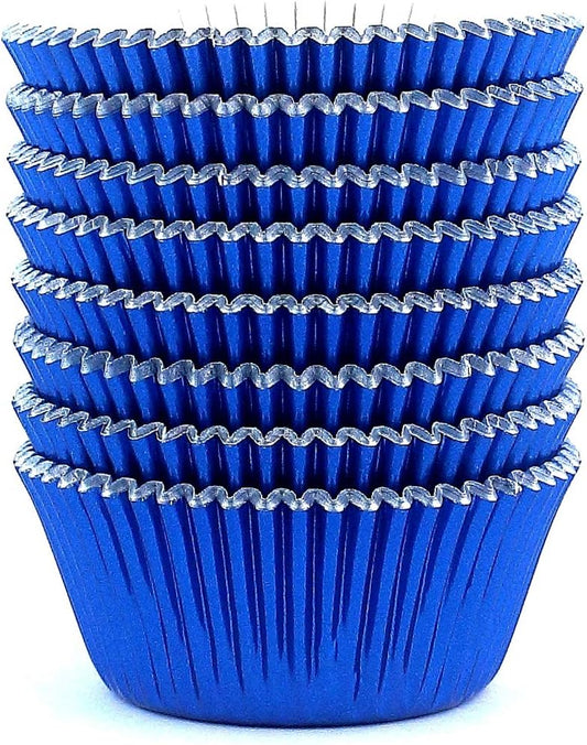 Eoonfirst Navy Blue Foil Cupcake Case Liners Baking Muffin Paper Cups 198 Pcs
