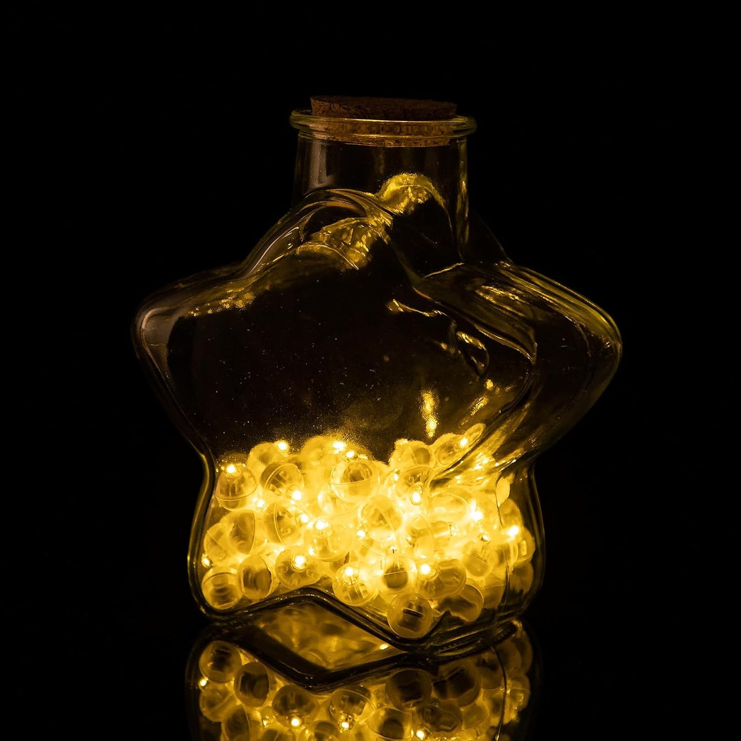 100pcs Warm White LED Balloon Light,Round Led Flash Ball Lamp for Paper Lantern Balloon,Indoor Outdoor Party Event Fun Birthday Party Wedding Decoration Supplies