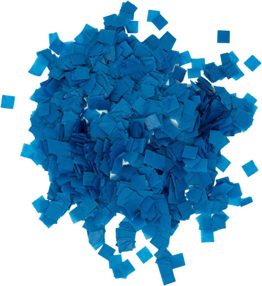 Ultimate Confetti Biodegradable Dark Blue, Dark Blue Color - Fluttering Tissue Paper Squares for Confetti Cannon and Launcher Use, Table Decorations, and More (20 Handfuls per Bag, 1 lb)