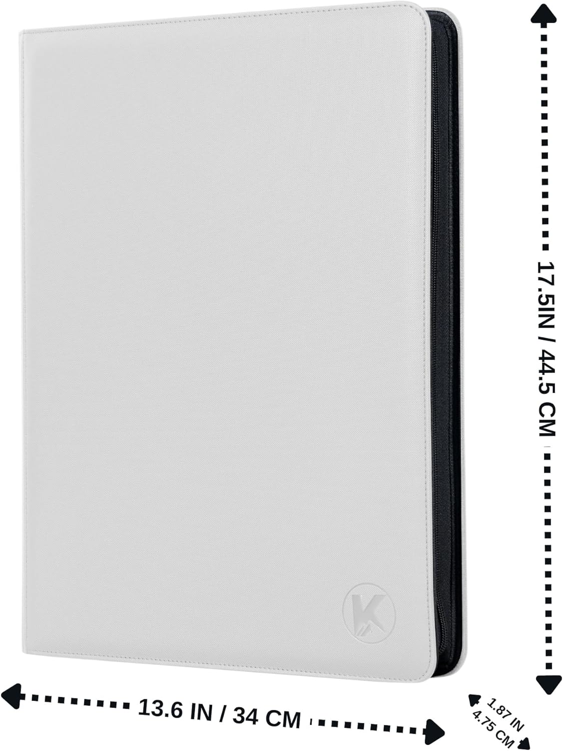 1600+ Pockets Trading Card Binder, 16-Pocket Card Ablum Compatible with MTG,Sports Cards & Other Standard Size Trading Card (WHITE)