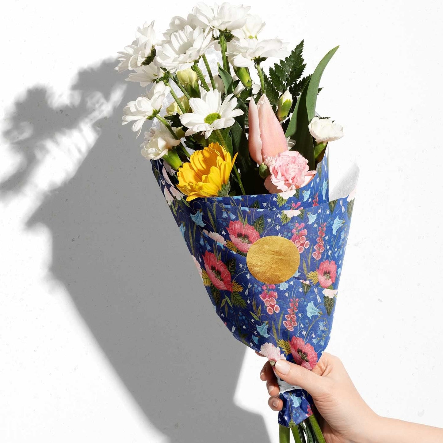 Colors of Rainbow - Blooming - 12 Sheets, 20 inch X 29 inch - Italian Print Tissue Paper for Decoupage Gift Basket Gift Bag Party Crafts (Blooming)