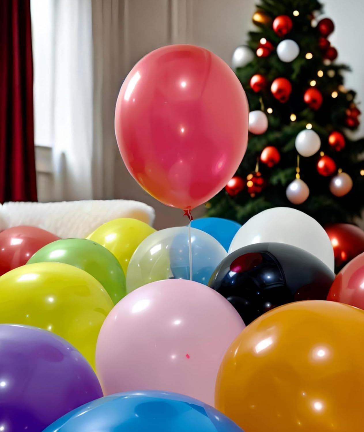 50 Pack 24 inch Balloons 10 Assorted Colors Latex Rainbow Party Big Balloon Bulk for Various Party Events Decorations