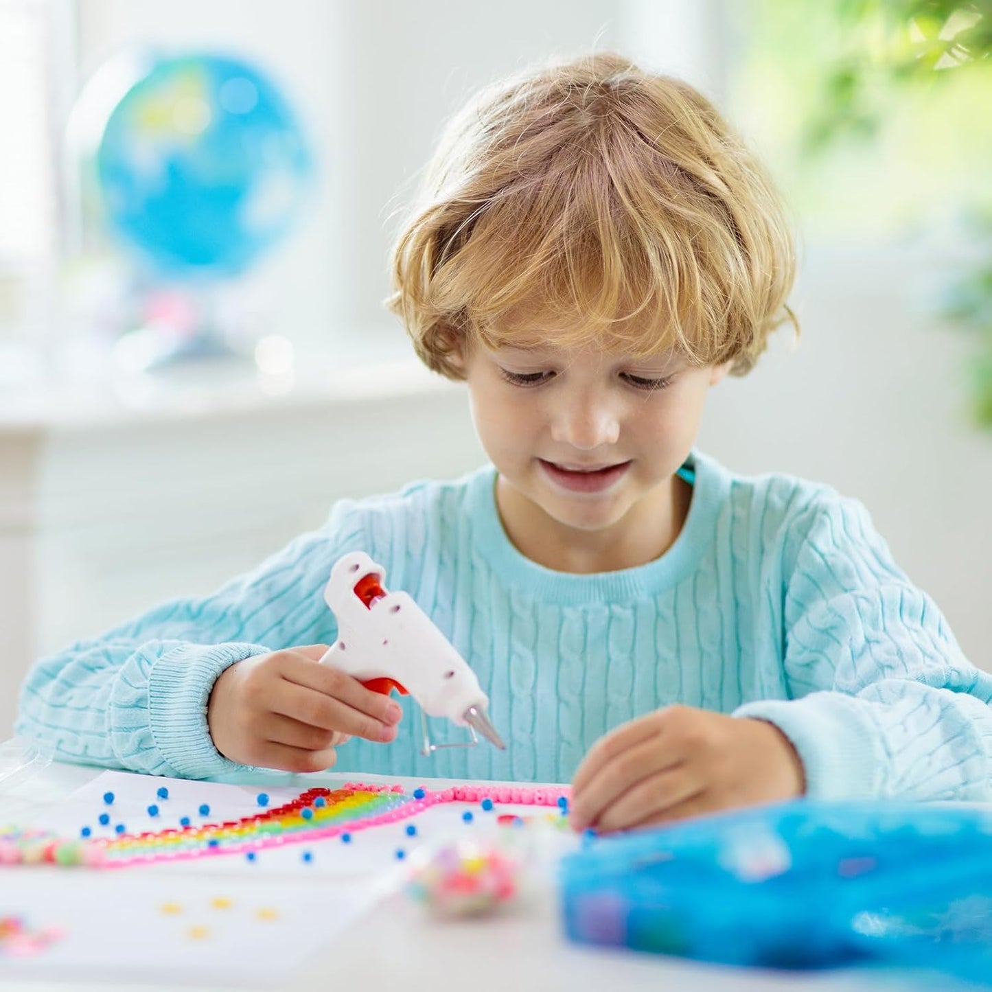 uxcell 20pcs Hot Glue Sticks for Glue Gun 11mm/0.43-inch x 4-inch Mini Hot Melt Adhesive Glue Stick Glitter Silver