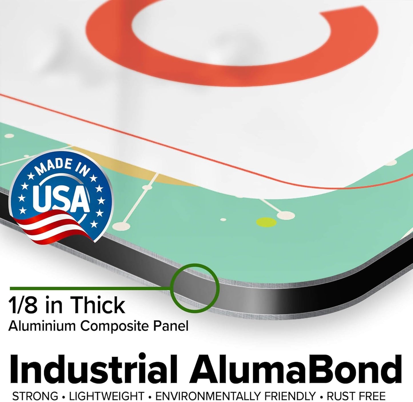 Custom Sign, Custom Street Sign, 11 Font Colors, 13 Font Styles, 4 Hole Options, 22 Sizes, 12x48 Inches, Rust Free DiBound, Fade Resistant, Made in USA by My Sign Center (Mid-Century Modern 2)