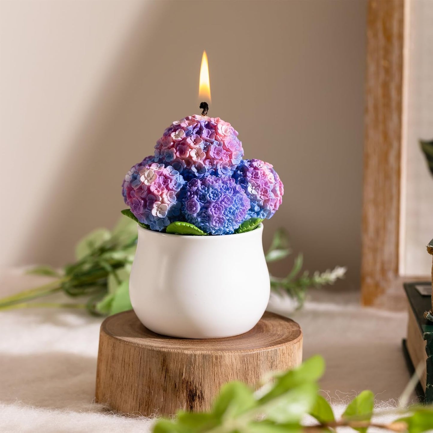 Hydrangea Potting Scented Candle Home Decora for Mother's Day