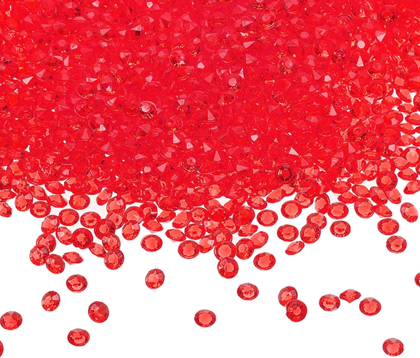 PATIKIL 10000 Pcs Wedding Table Scatter Confetti Crystals 4.5mm Acrylic Diamonds Vase Fillers Gems for Table Centerpiece Decorations Party Vase Beads, Dark Red