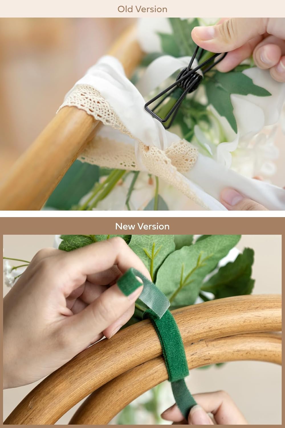 Ling's moment 8pcs Wedding Artificial Aisle Pew Flowers Chair Decorations Arrangements with Chiffon Ribbons Lilac Purple Gold for Ceremony Chair Back Floral Decor Reception Church Party Outdoor