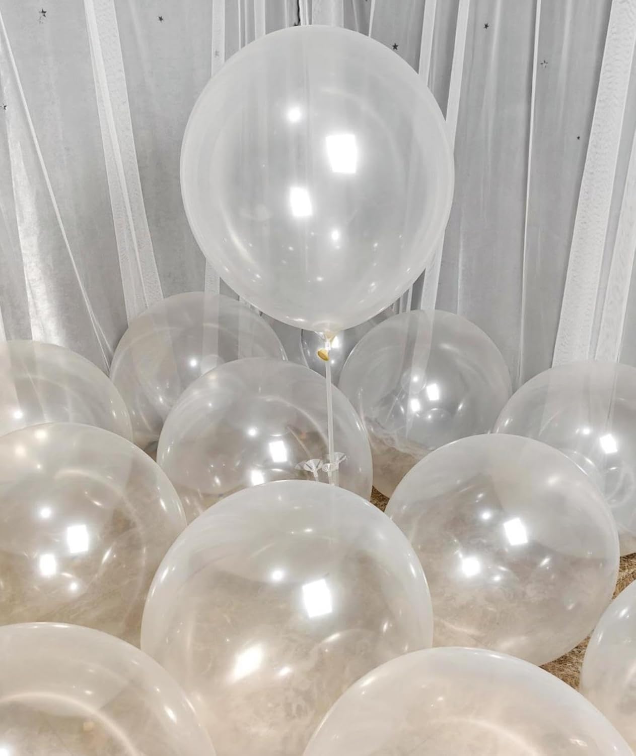 90 Pack Clear Balloons 18 Inch Clear Balloon - Stunning and Versatile Decorations for Any Occasion ZWZLIULIAN