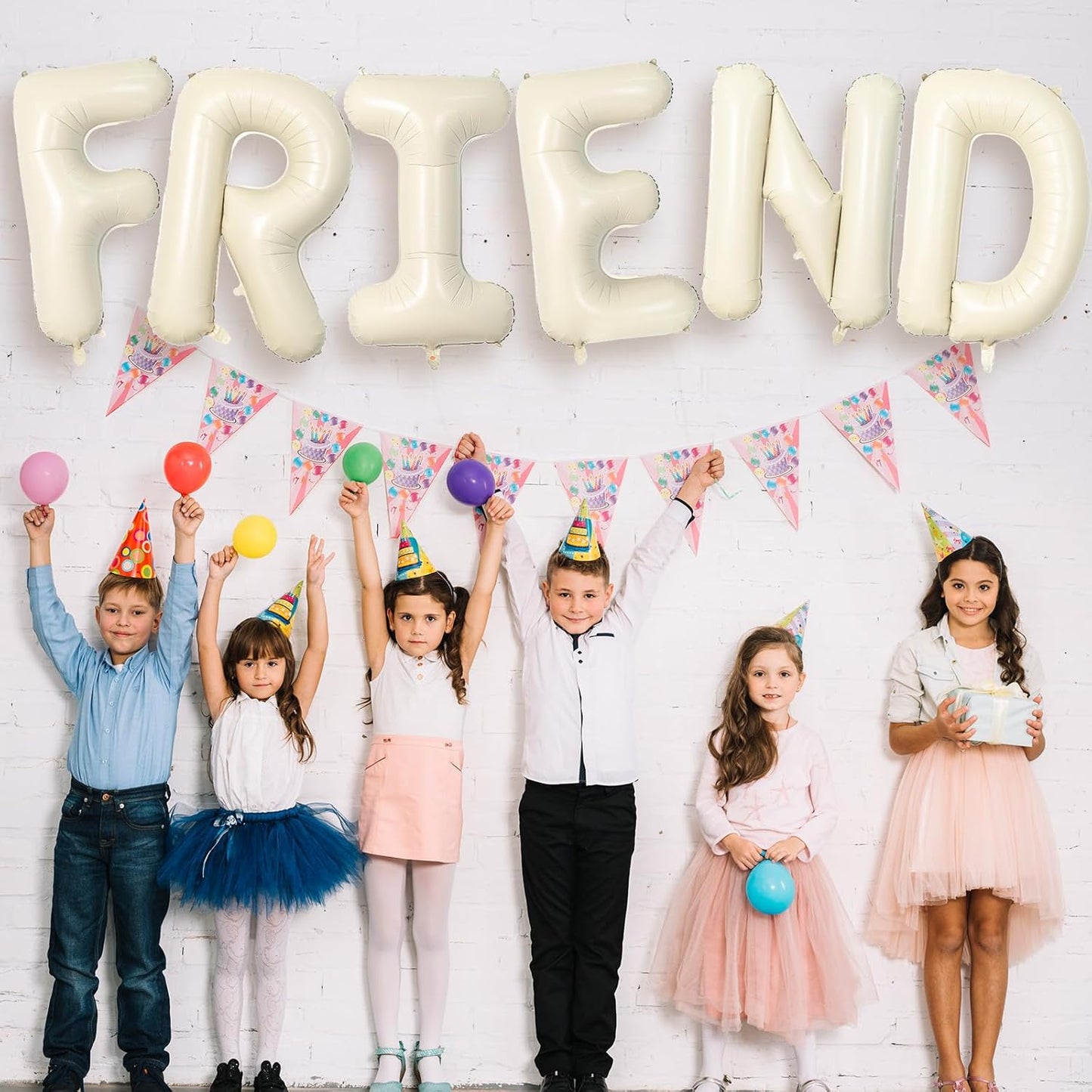 40 Inch Letter Balloons F, Big Custom A-Z Alphabet Foil Name Balloon Cream White, Self Inflating Beige Customize Helium Balloon Letters F for Women Girls Birthday Bride Baby Shower Party Decorations