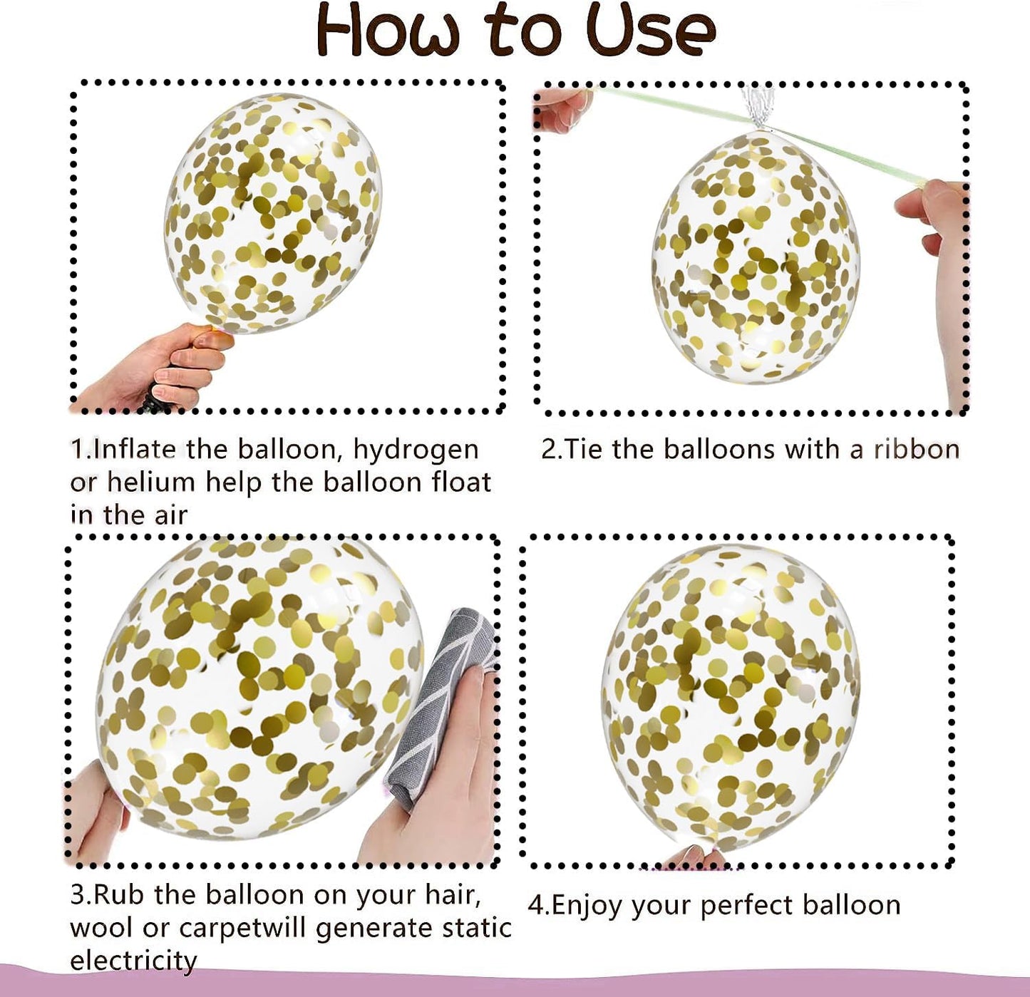 Black and Gold Balloons Arch Garland Kit, 122pcs Gold and Black Confetti Balloons with 16ft Tape Strip & Dot Glue for Graduation Birthday New Year Party Decorations