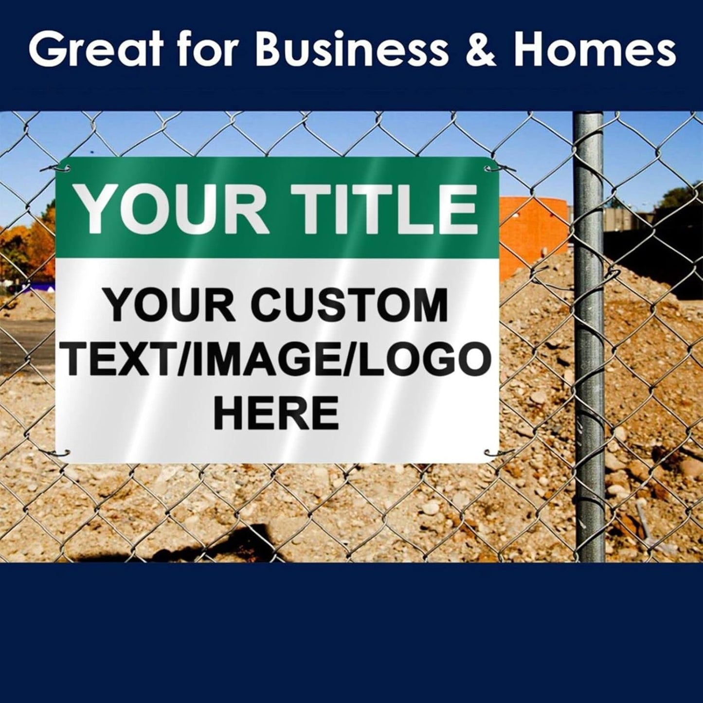 Custom Outdoor Metal Signs - 12 x 8 Aluminum Rust-Proof Entrance, Garden, Hazard, Intersection, Parking, Decorative Signs (Personalized)