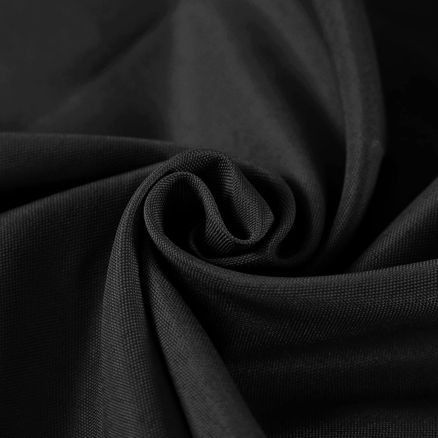 Fokitut 6 Pack Waterproof Round Tablecloth, 120 Inch, Stain Resistant and Wrinkle Polyester Table Cloth, Fabric Table Cover for Kitchen Dining, Wedding, Party, Holiday Dinner-Black