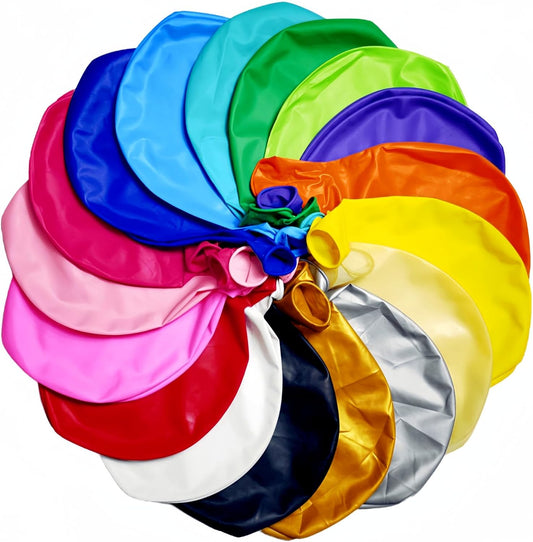 35 Pack Giant Balloons 36 Inch 17 Kinds Colors Latex Colorful Party Big Balloon Bulk for Various Party Events Decorations