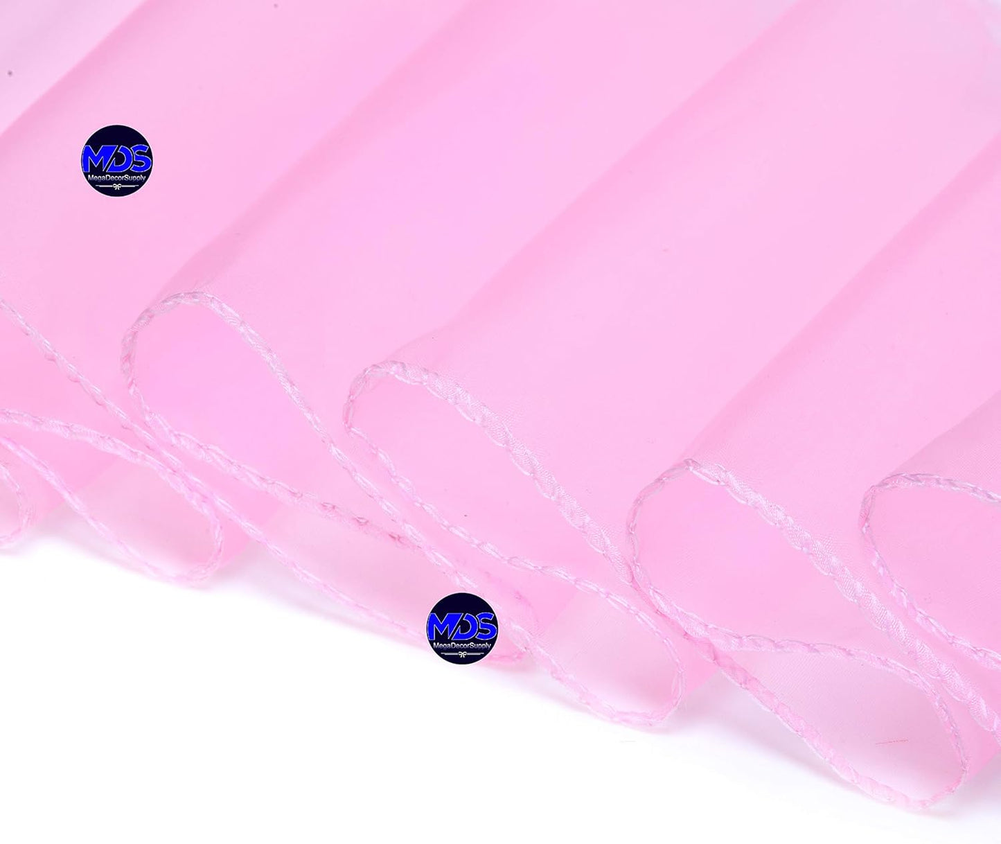 MDS Pack of 200 PCS Organza Chair Sashes Wider Dining Chair Bows Ribbon Tie Back for Wedding Party Birthday Bridal Shower Reception Event Banquet Home Chair Cover Decoration - Pink