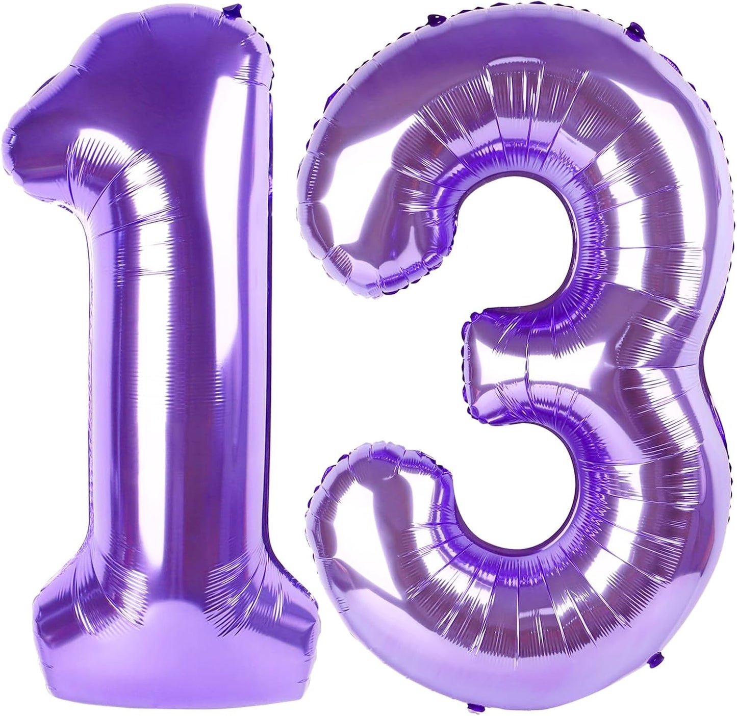 Purple Number 13 Balloon