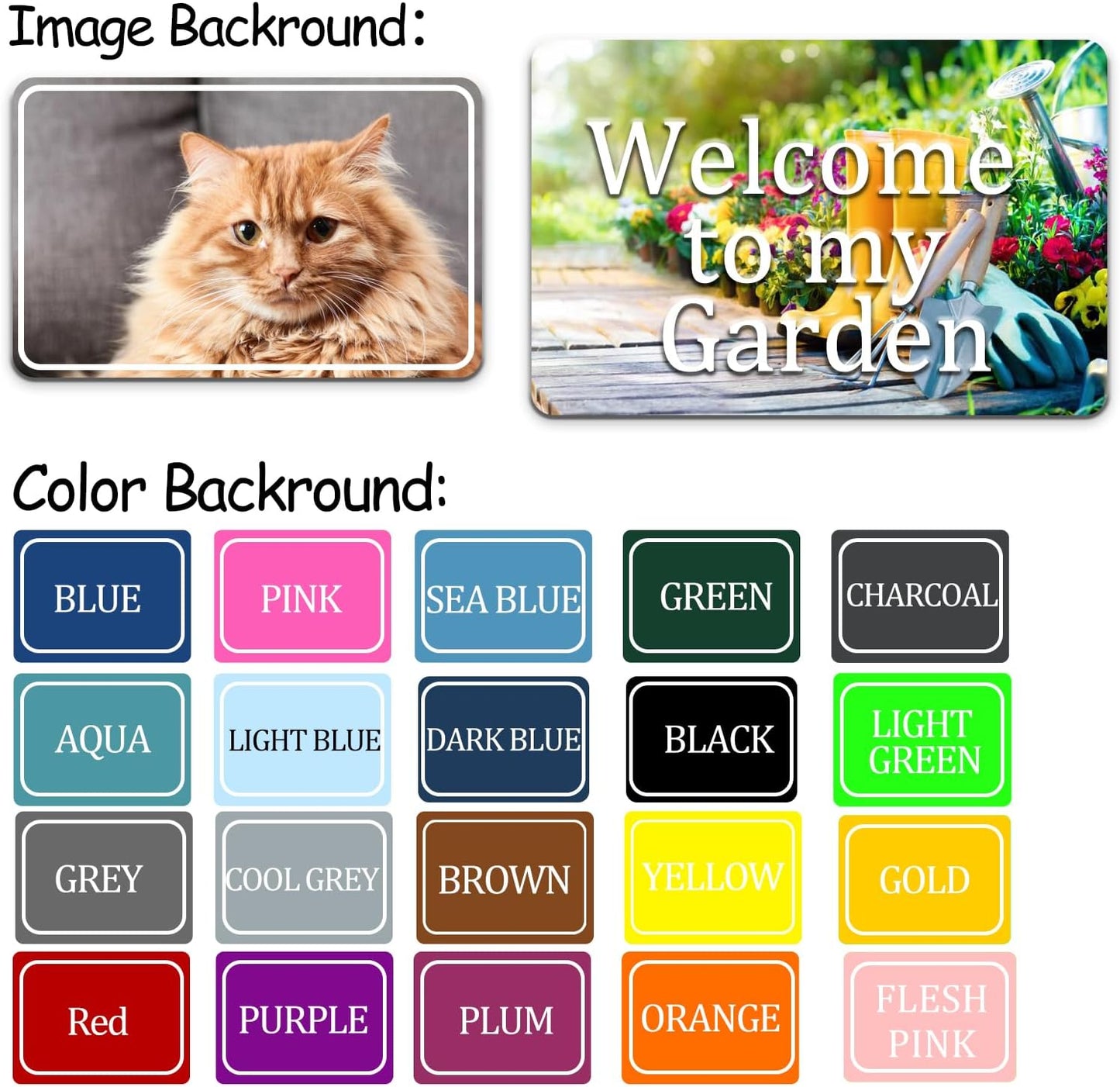 Custom Sign, Personalized Metal Signs with Your Text, Photo, Customized Signs for Office Business Workplace Home Bar Indoor, Outdoor