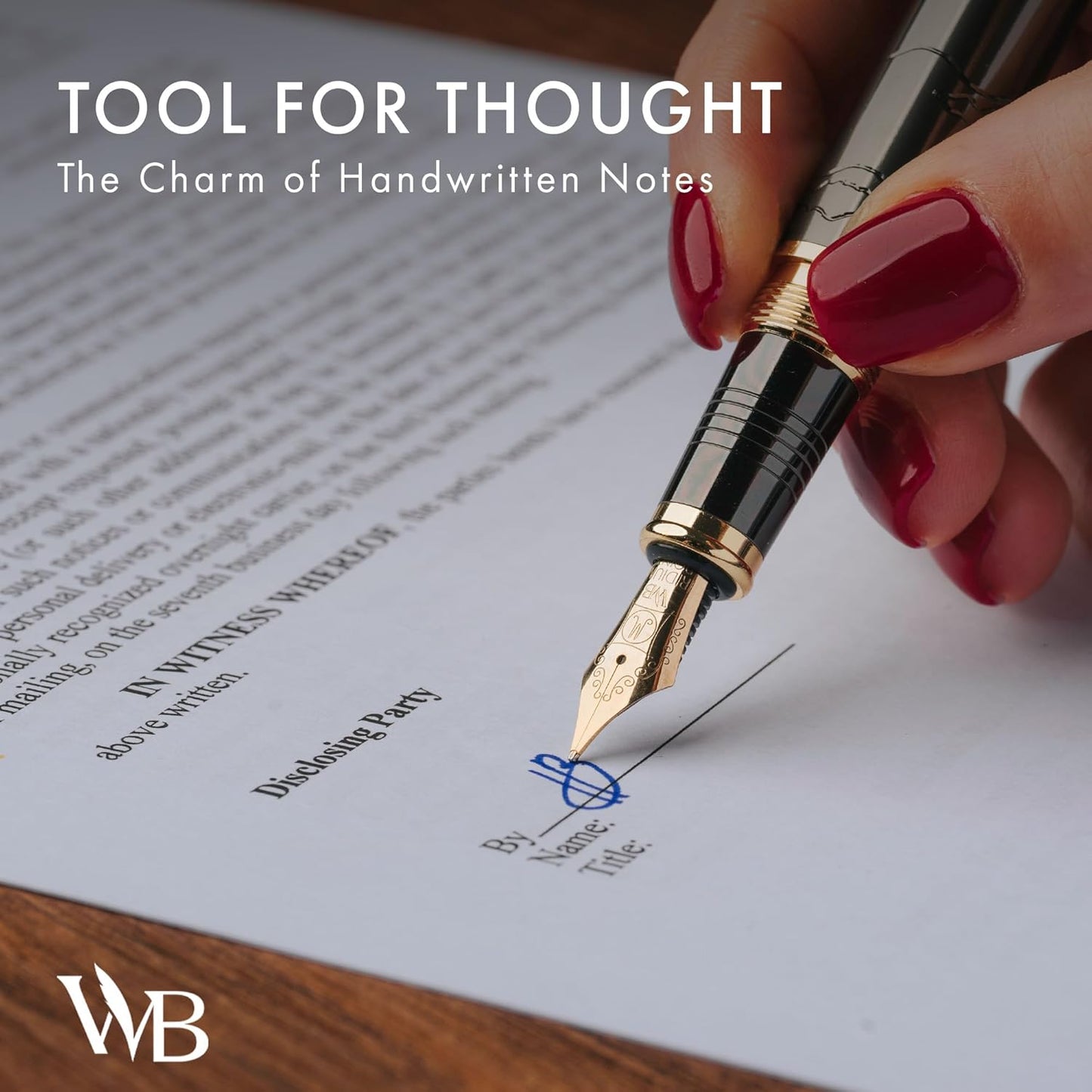 Wordsworth & Black Primori Fountain Pen Set [Gunmetal Gold]; Medium Nib, Gift Case, 24 Ink Cartridges, Refill Converter, Manual; Journaling, Calligraphy, Smooth Writing Pens; Left and Right Handed