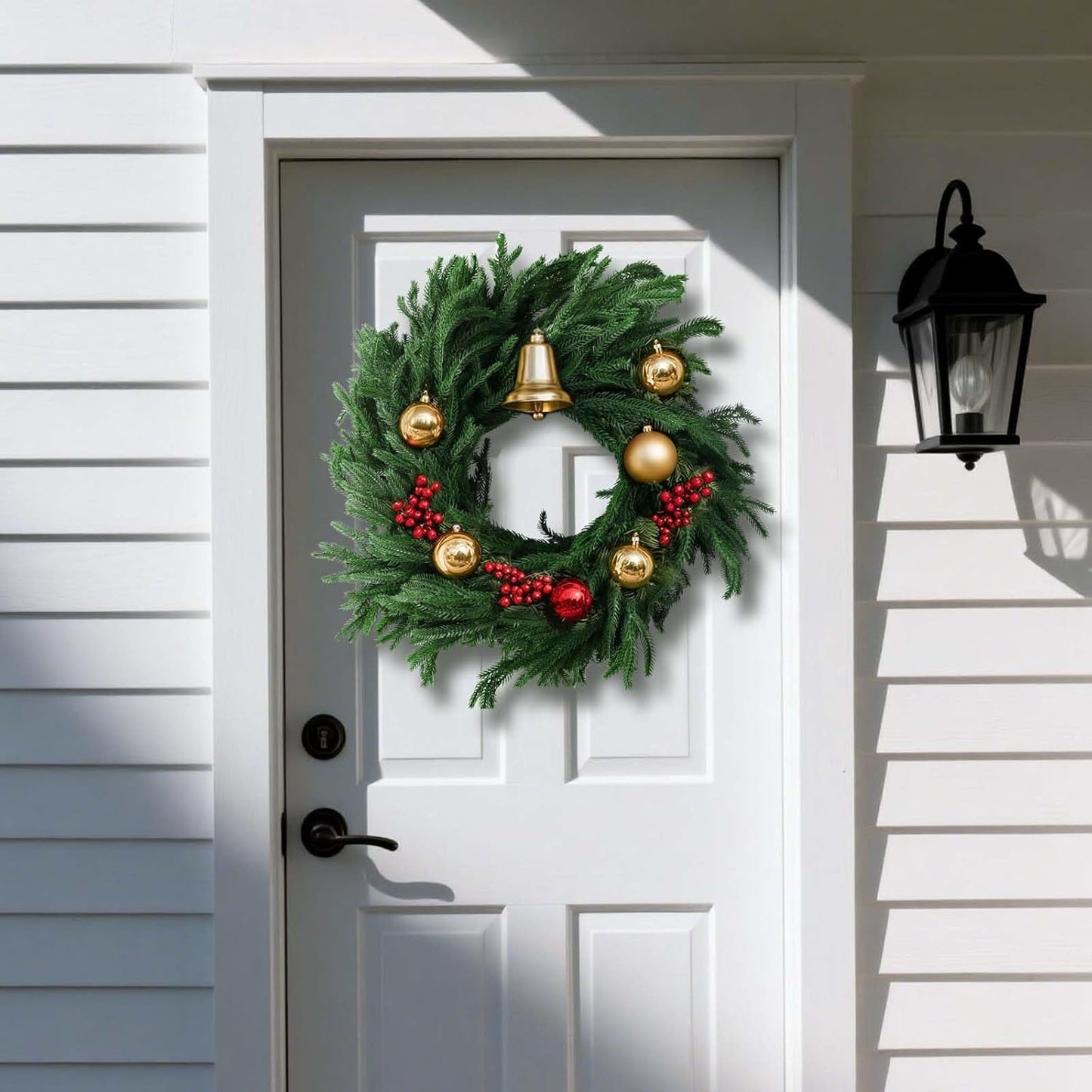 4Pack 6FT Real Touch Norfolk Pine Garland – Artificial Greenery Christmas Garland for Indoor Outdoor Christmas Mantel Table Staircase & Holiday Winter Decorations