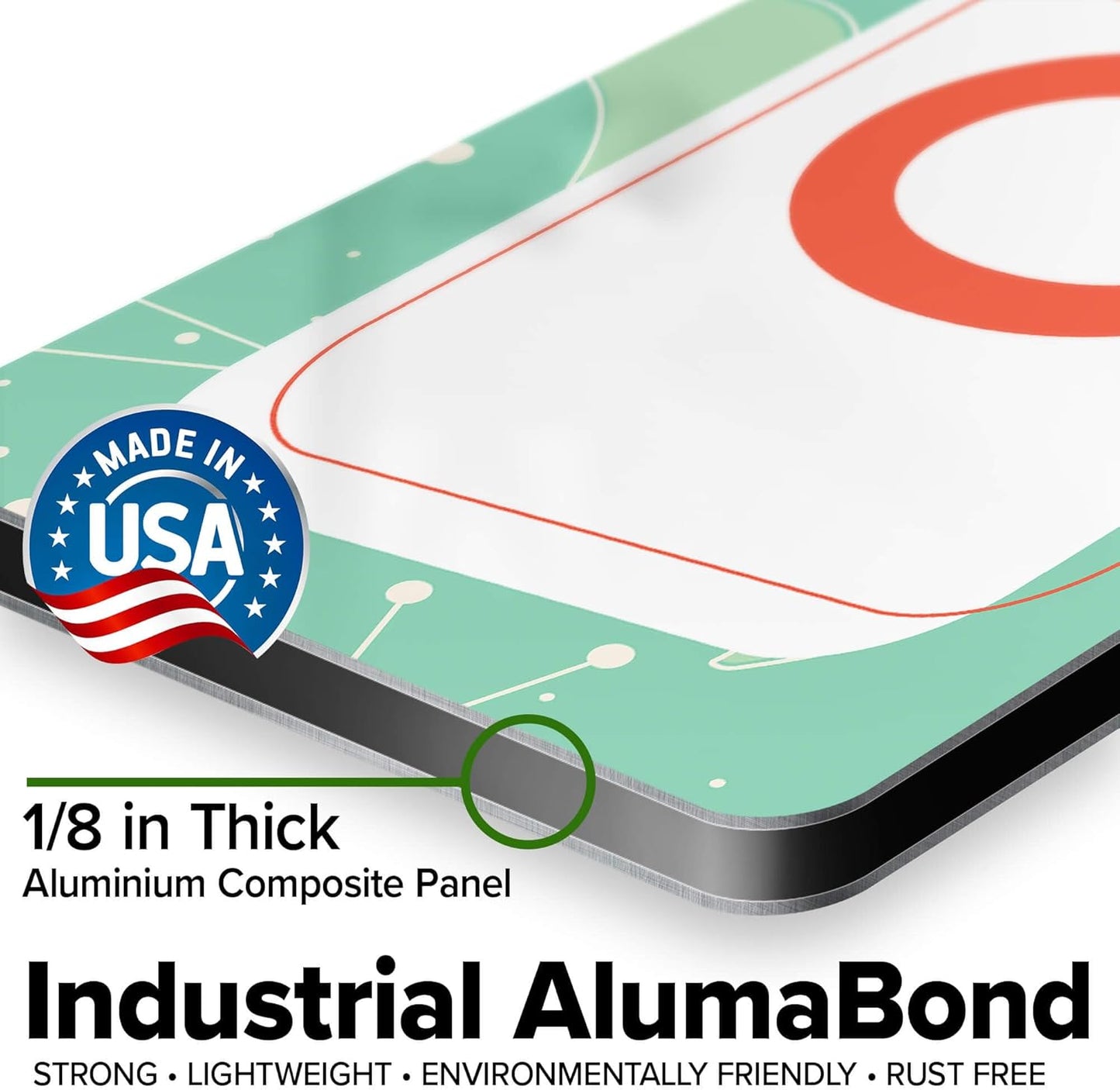 Custom Sign, Custom Street Sign, 11 Font Colors, 13 Font Styles, 4 Hole Options, 22 Sizes, 6x36 Inches, Rust Free DiBound, Fade Resistant, Made in USA by My Sign Center (Mid-Century Modern 2)