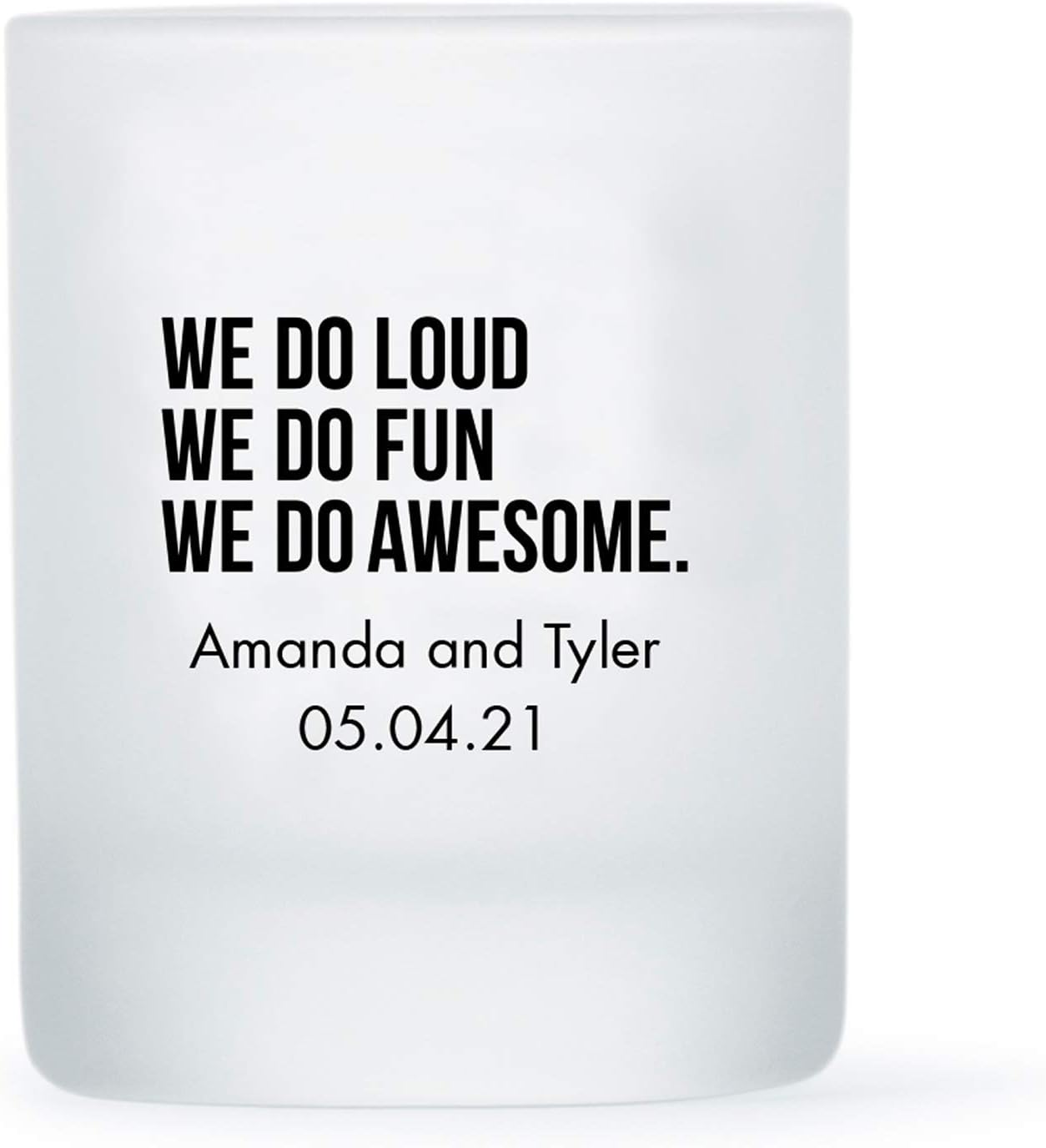 WEDDINGSTAR Personalized 3oz Frosted Shot Glass Customizable Full Color Print - 156 pack