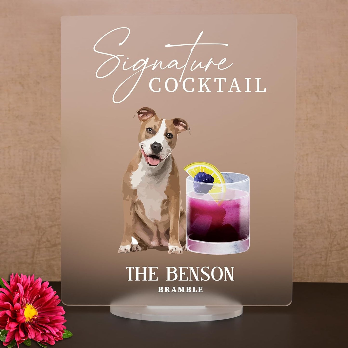 Pet Signature Drink Wedding Signs