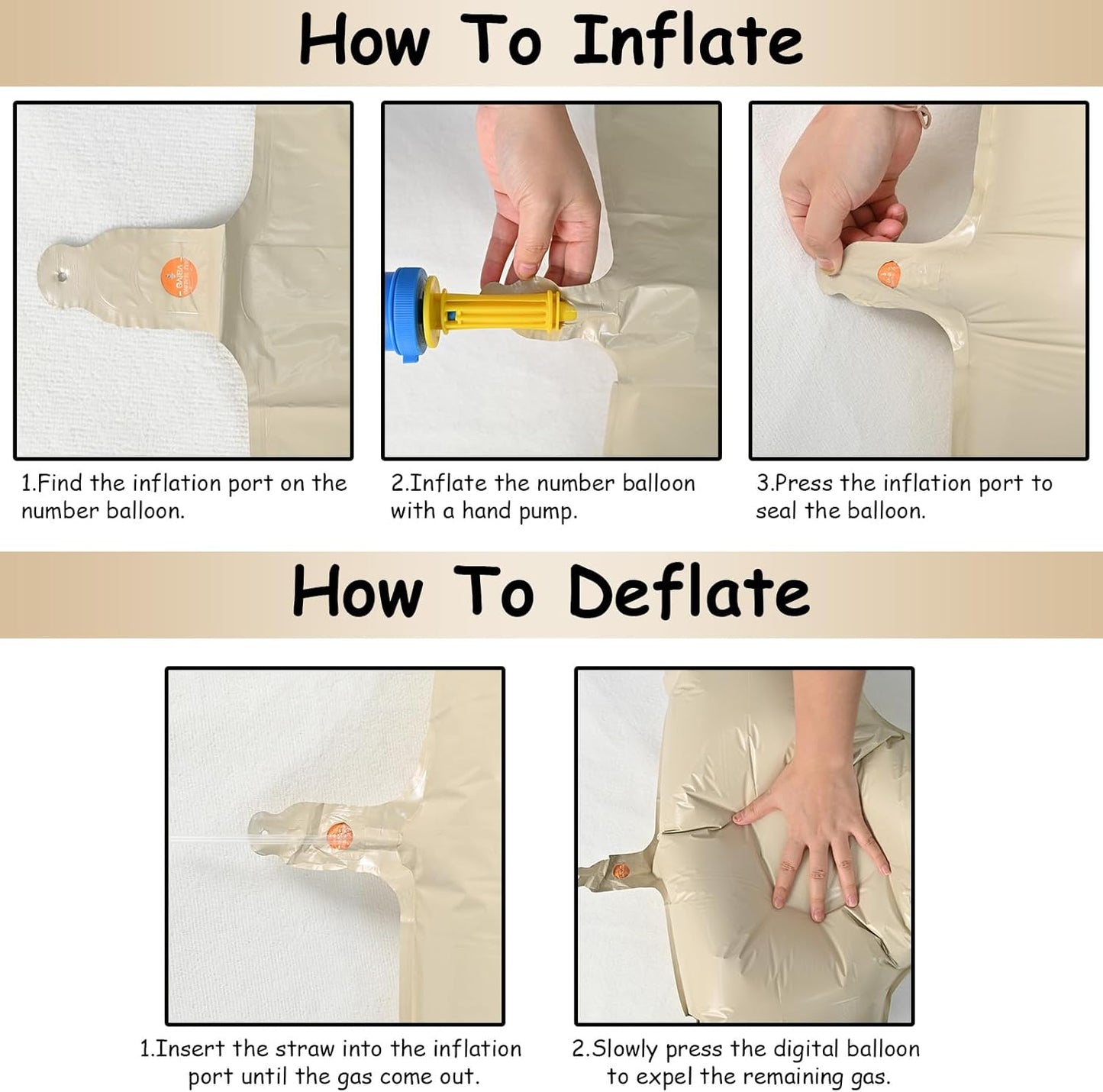 40 Inch Letter Balloons I, Big Custom A-Z Alphabet Foil Name Balloon Cream White, Self Inflating Beige Customize Helium Balloon Letters I for Women Girls Birthday Bride Baby Shower Party Decorations