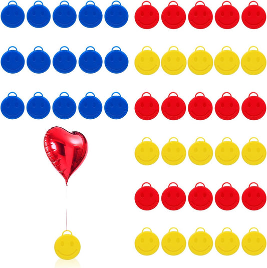 45PCS Balloon Weights Colorful Plastic Heavy Balloon Pendants Wedding Birthday Party Balloons Accessories For Helium Balloon Decoration (Happy)