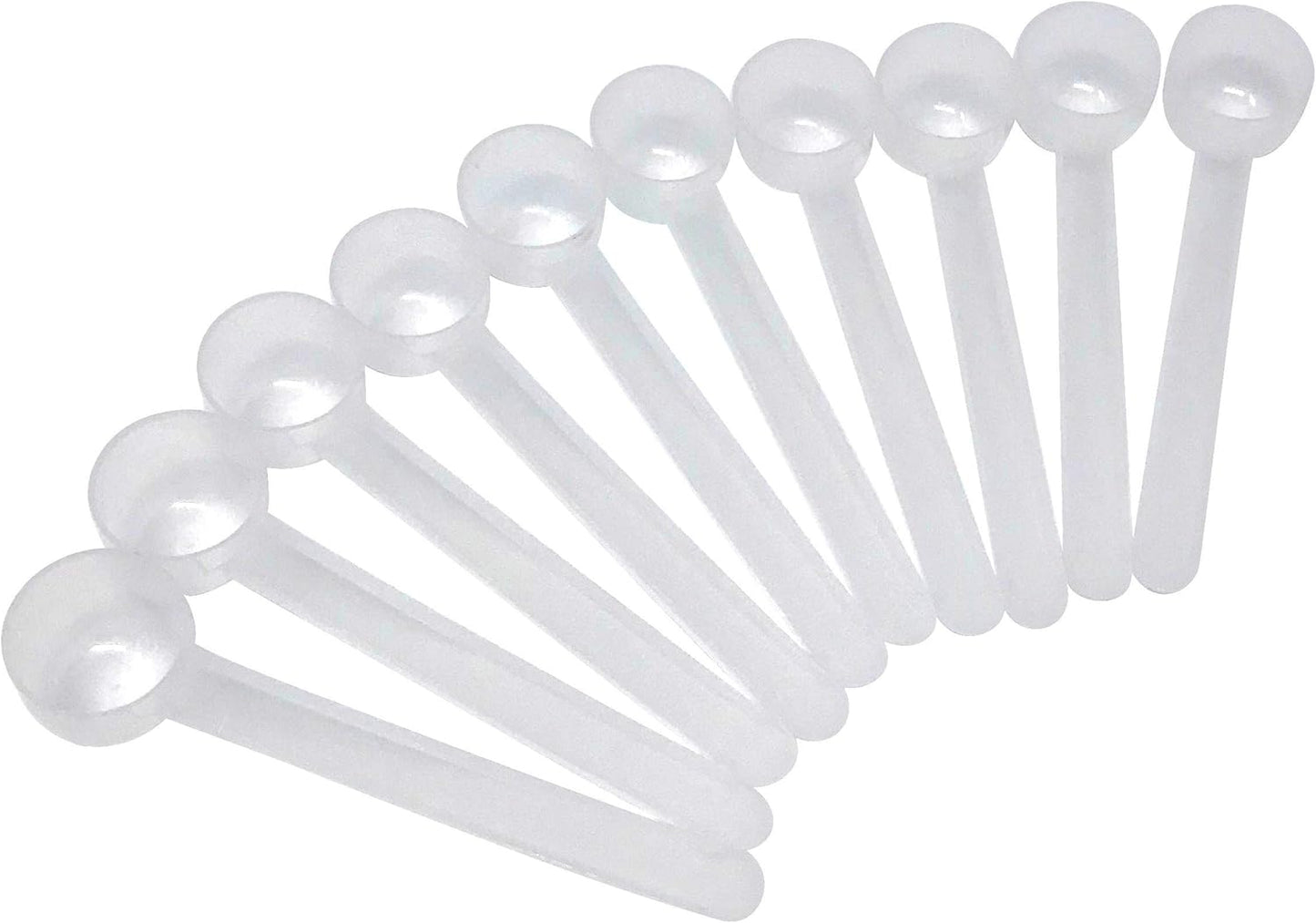 2 Teaspoon (2/3 Tablespoon | 10 mL) Long Handle Rounded Scoop for Measuring Coffee, Pet Food, Grains, Protein, Spices and Other Dry Goods (Pack of 10)