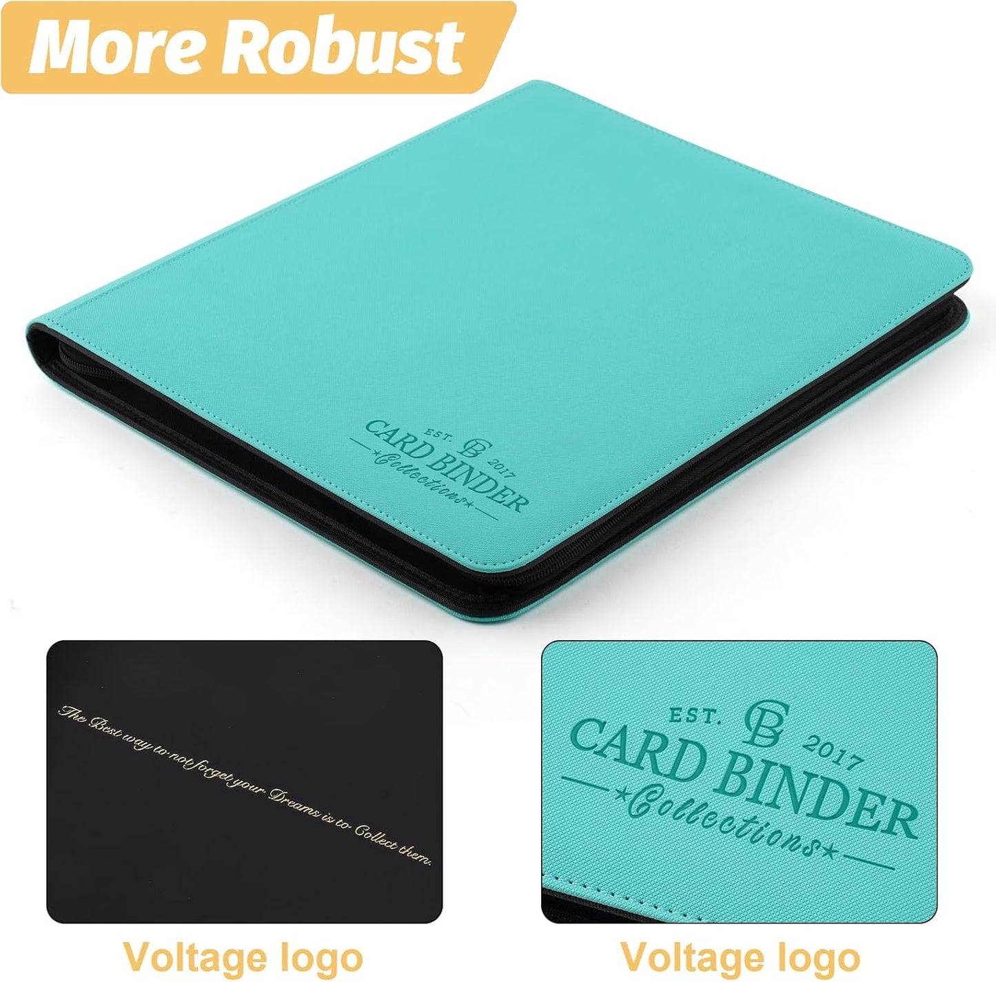 Trading Card Binder, Card Collection Binder Album Folder with 720 Side Loading Pockets, 12 Pocket Trading Card Album Folder for TGC,MTG, Baseball Cards, Yugioh