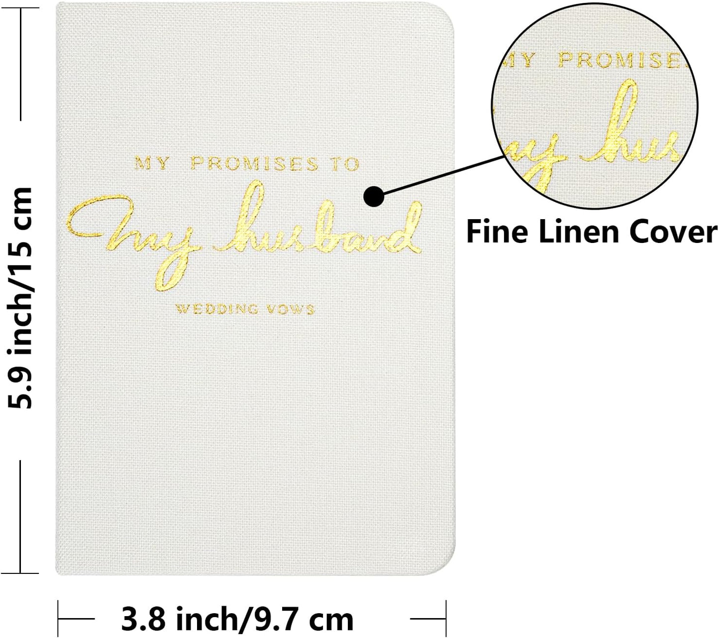 Vienrose Wedding Guest Book Set with 2 Vow Books and A Guest Book,Sign-in Book Personalized Linen Guestbook Polaroid Guest Book Wedding Reception Registry Book