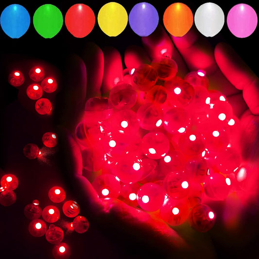 200pcs Red LED Balloon Lights, Mini Led Lights Small Round LED Ball Lamp for Paper Lantern Balloons Indoor Outdoor Party Event Fun Birthday Party Supplies Wedding Halloween Christmas Decoration