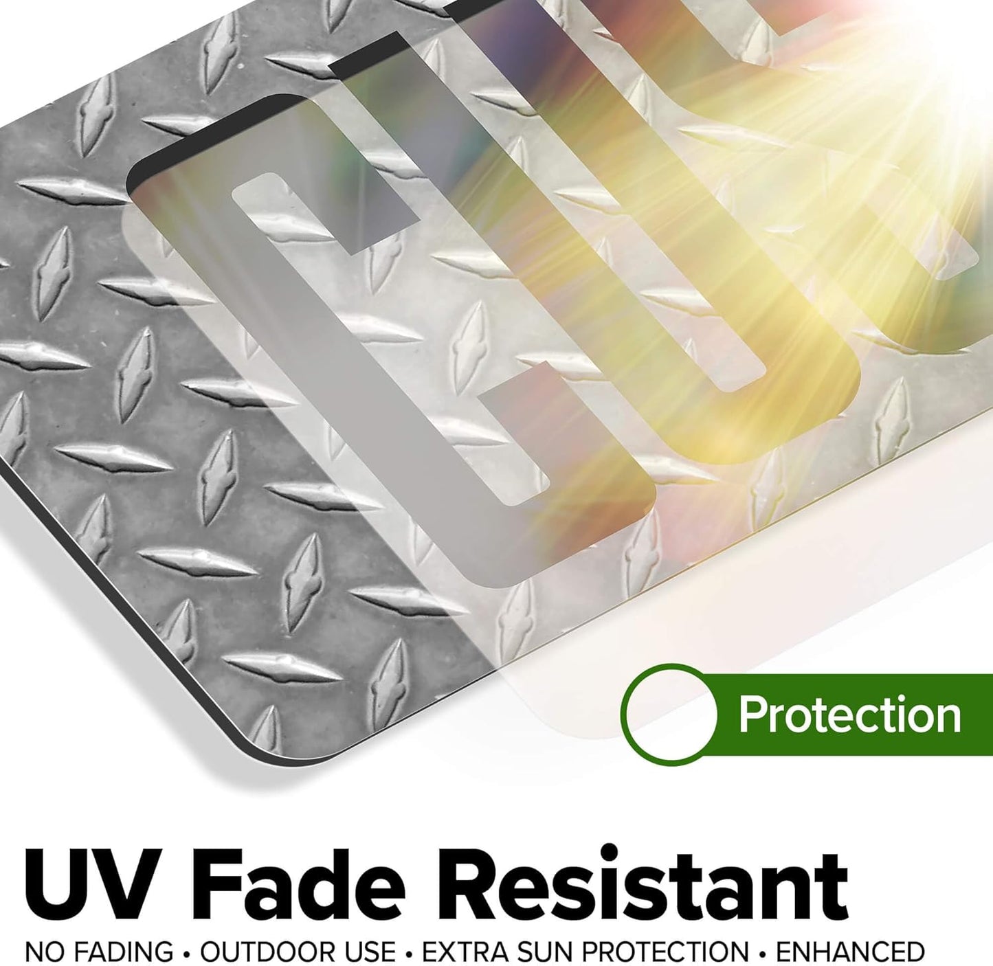 Custom Sign, Custom Street Sign, 11 Font Colors, 13 Font Styles, 4 Hole Options, 22 Sizes, 6x24 Inches, Rust Free DiBound, Fade Resistant, Made in USA by My Sign Center (Diamond Metal)