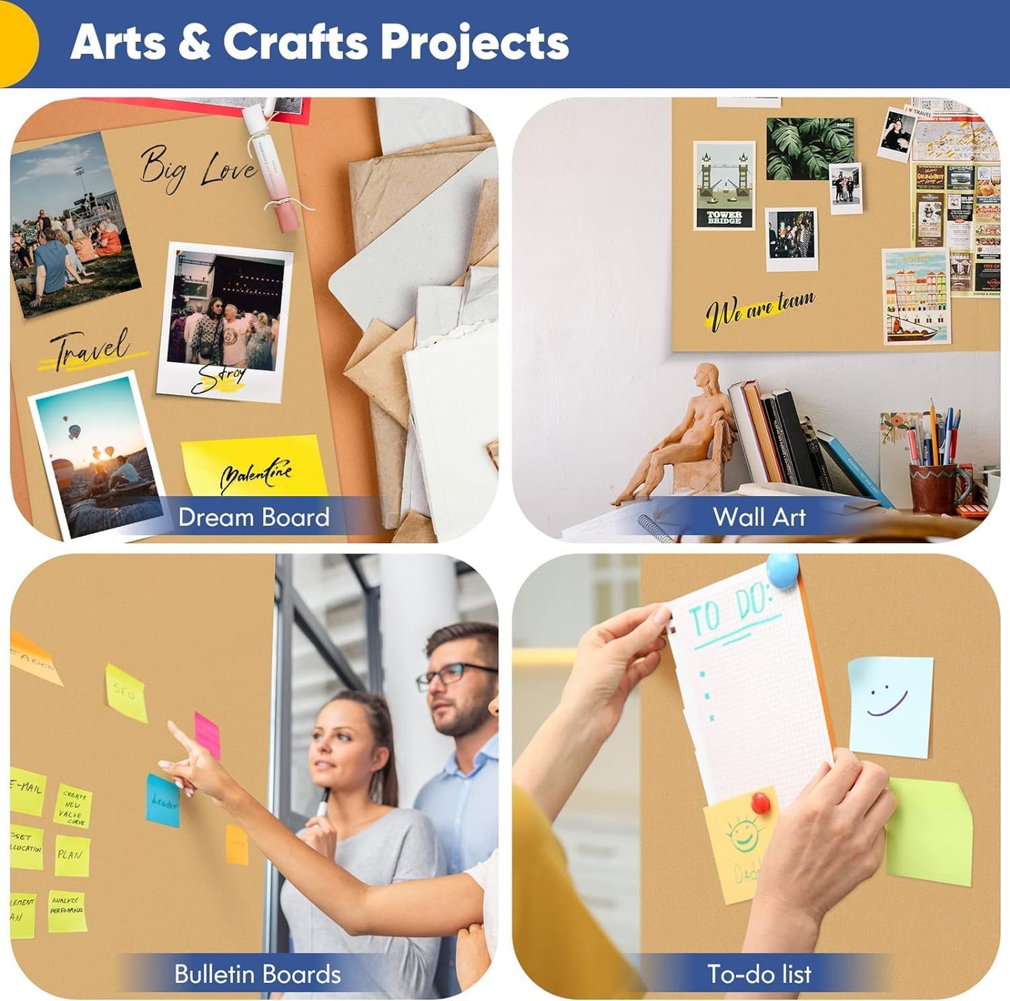 Vanhench 48"x 2400" (200') Brown Jumbo Roll Wrapping Paper, Kraft Craft Paper Roll for Bulletin Board Kids Arts Crafts Packing Shipping Poster Construction, Christmas Wrapping Paper