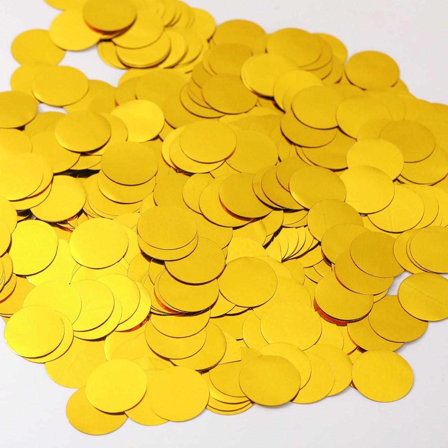 Gold Confetti Balloons, 25 Pcs Thickened 12 Inch Clear Latex Balloon with Confetti Inside for Graduation Decorations Engagement Bridal Shower Party Baby Shower Birthday Party Decoration Supplies