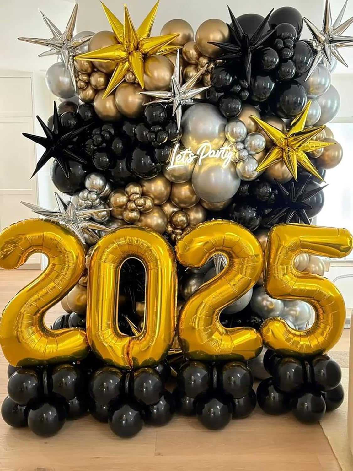 40 Inch Gold Number 5 Balloon Gold Mylar Foil 5 Number Balloons Girl Boy 5 15 25 Birthday Decorations Party Supplies for Women Men Anniversary Graduations Photo Shoot Decorations