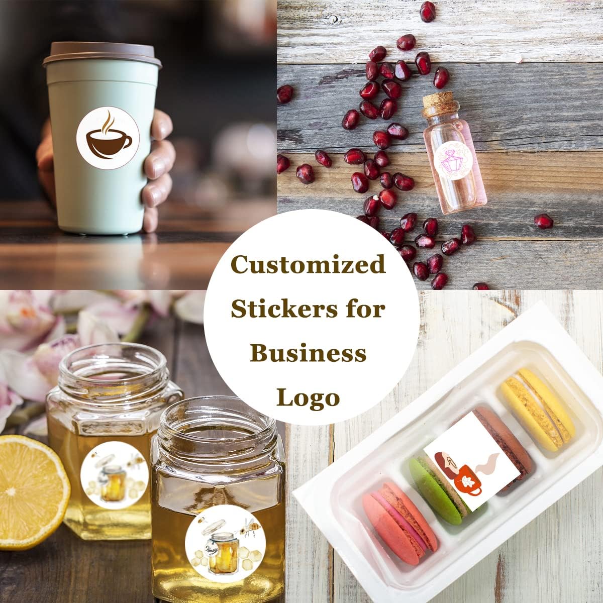 Custom Stickers 70-1000 Personalized Labels for Birthday Party Wedding, Customized Stickers for Business Logo(Cloud)