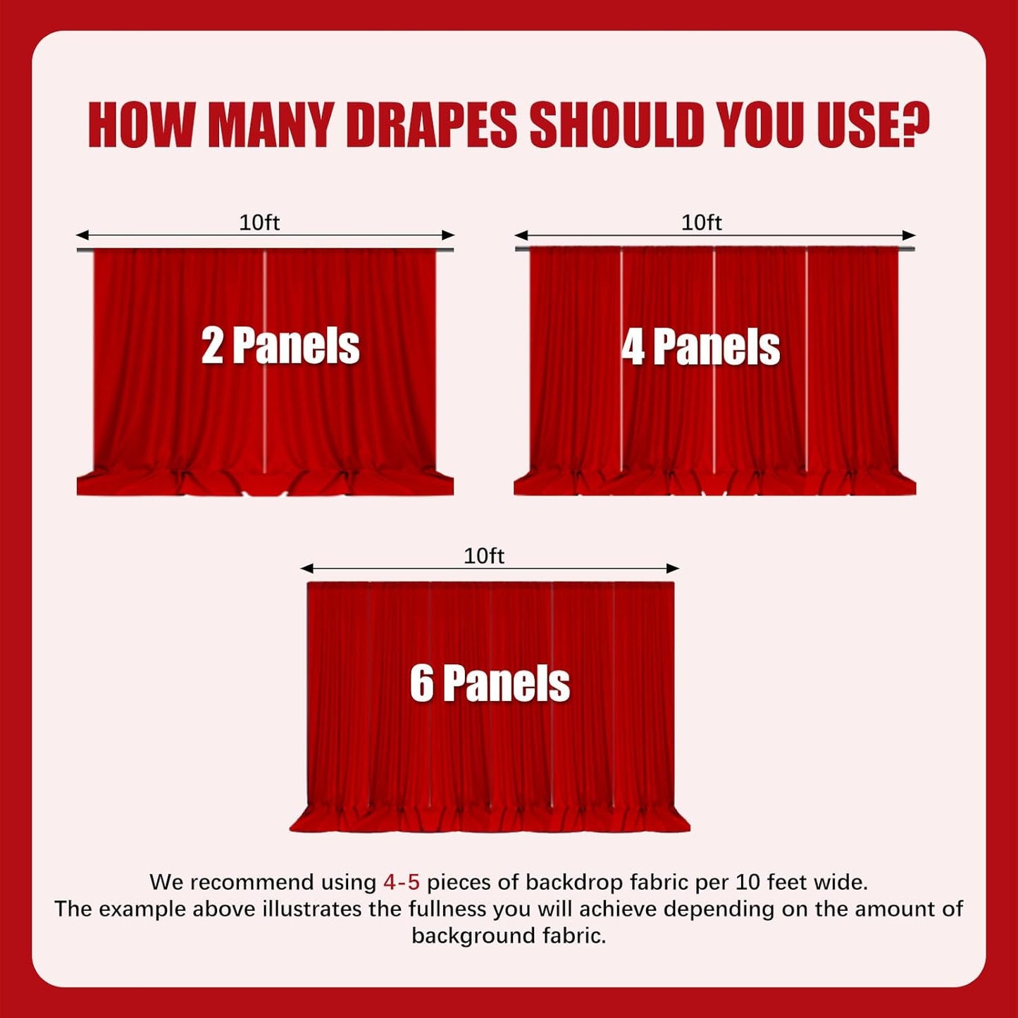 10ft x 10ft Sky Blue Backdrop Curtains for Parties, Fabric Satin Background Curtain with Rod Pockets for Weddings, Birthday, Baby Shower, Photography, Graduation Party Backdrop Drapes, 2 Panels