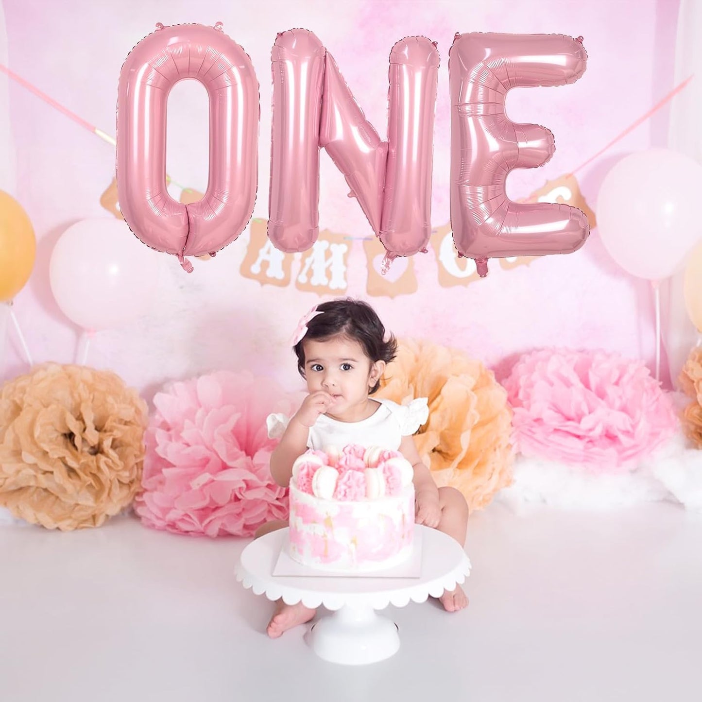 Giant Letter P Foil Name Balloon, Pastel Pink Inflatable Word Balloons P Alphabet Birthday Decor, 40 Inch Baby Pink A-Z Custom Letter Balloon for Girls Baby Shower Party Decoration Supplies