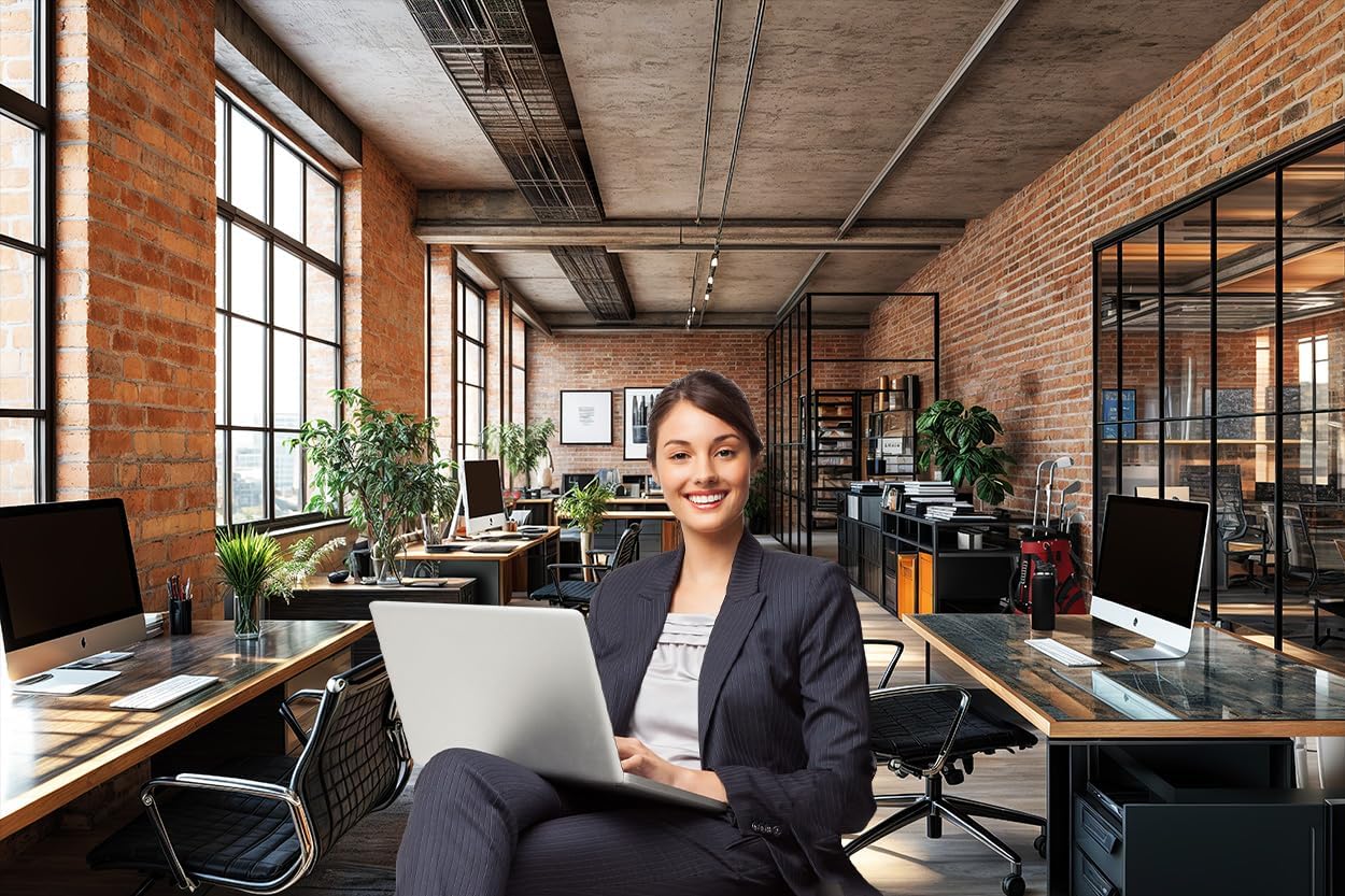 15X10ft Office Video Photo Backdrop Photography Background for Recording Conference, Zoom Home Podcast Backdrops Photo Booth Prop Decorations Wall Decor Tablecloth